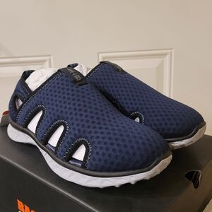 BASS OUTDOOR Men's Hex Vented Hiking Shoes – Traction-Sole Mesh Slip-ons